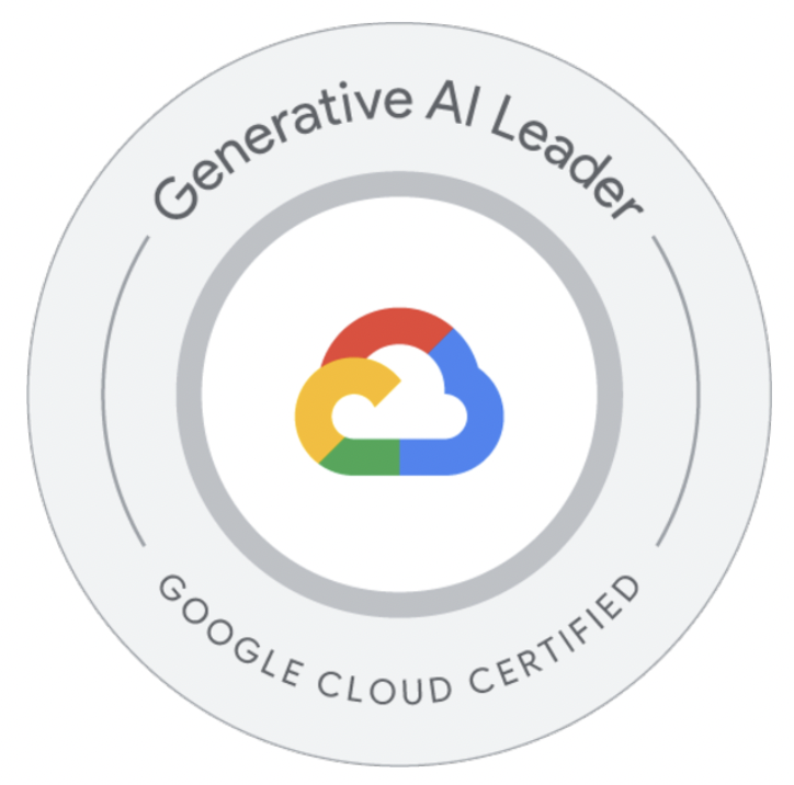 Google Cloud Generative AI Leader certification badge